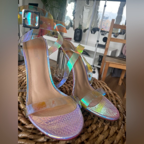 Cape Robbin Iridescent Strap Heels - Picture 2 of 16